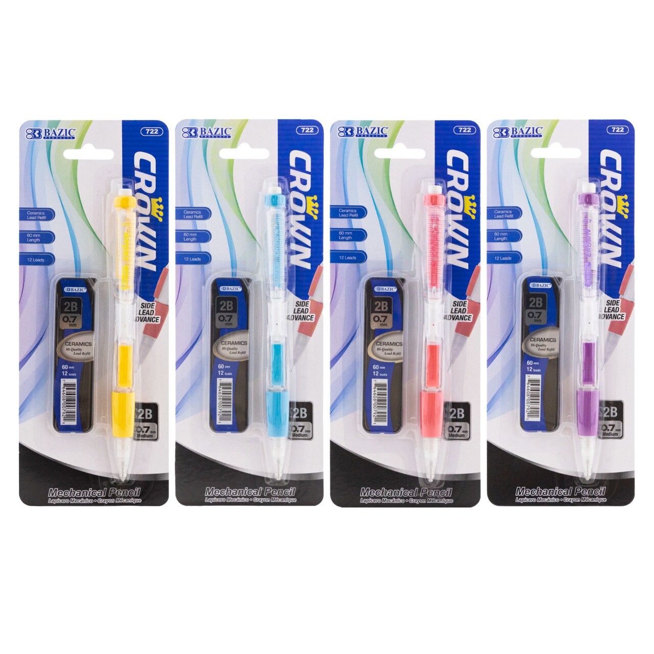 BAZIC Crown 0.7 mm Mechanical Pencil w/ Ceramics High-Quality Lead